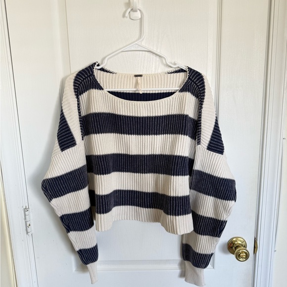 Free People Just My Stripe Cropped sweater - Picture 9 of 9